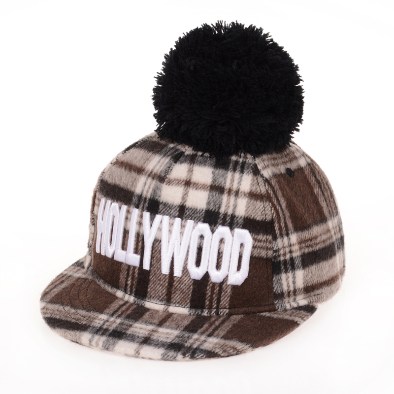 義烏帽廠(chǎng)休閑毛球平沿帽